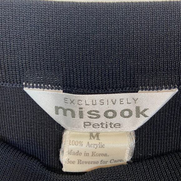 Exclusively Misook Black Easy Care Pant Set Medium - Picture 4 of 14